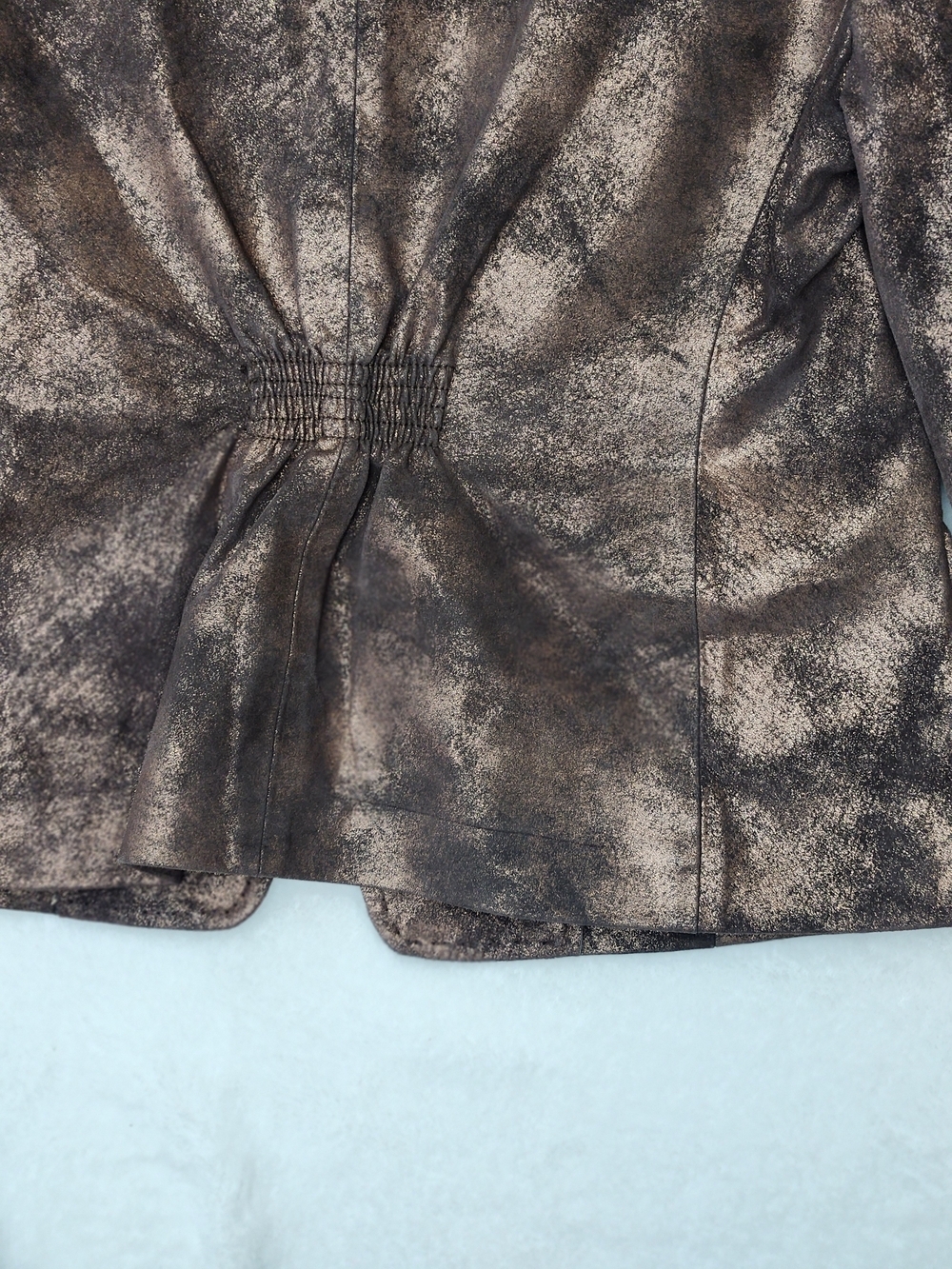 Vintage Metallic Bronze Textured Blazer Jacket - C9 by Champion Size 6 - Picture 7 of 12